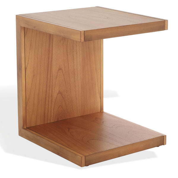 Safavieh TAWNEY C Wood Accent Table – Stylish Contemporary Design for Small Spaces and Elegant Interiors Natural SFV1317B