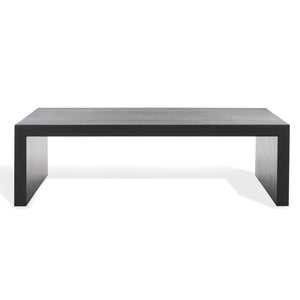 Safavieh Tawney Rectangle Wood Coffee Table - Elegant Mahogany Design For Timeless Living Room Style Black 100% Wood Sfv1318a