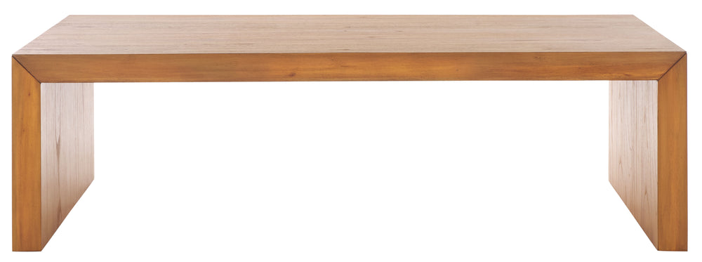 Safavieh Tawney Rectangle Wood Coffee Table - Elegant Mahogany Design For Timeless Living Room Style Natural 100% Wood Sfv1318b
