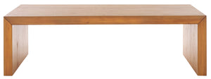 Safavieh Tawney Rectangle Wood Coffee Table - Elegant Mahogany Design For Timeless Living Room Style Natural 100% Wood Sfv1318b