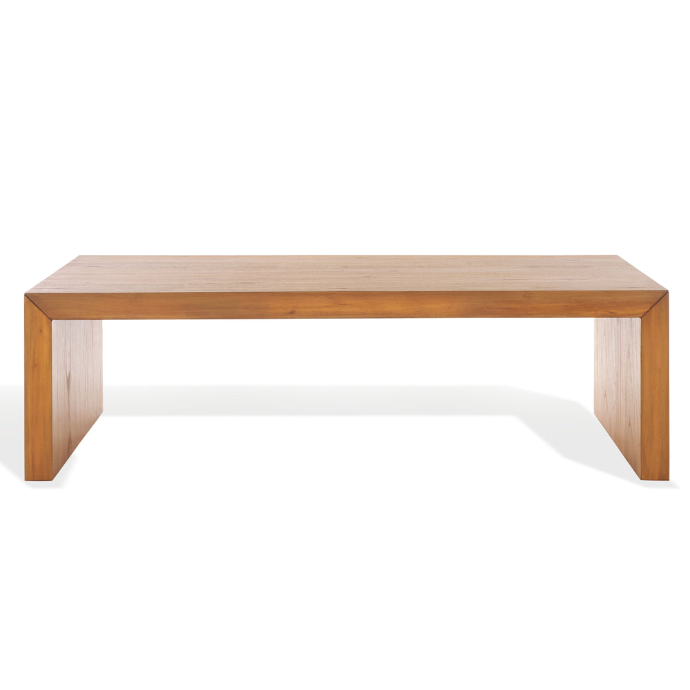 Safavieh Tawney Rectangle Wood Coffee Table - Elegant Mahogany Design For Timeless Living Room Style Natural 100% Wood Sfv1318b