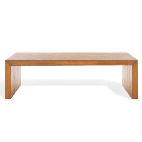 Safavieh Tawney Rectangle Wood Coffee Table - Elegant Mahogany Design For Timeless Living Room Style Natural 100% Wood Sfv1318b