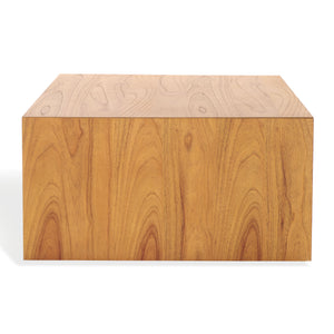 Safavieh Tawney Rectangle Wood Coffee Table - Elegant Mahogany Design For Timeless Living Room Style Natural 100% Wood Sfv1318b