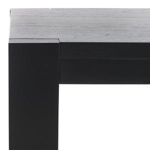 Safavieh Nikole Rectangle Wood Accent Table - Elegant Mahogany & Mindy Veneer Design For Modern Living Spaces Black 100% Wood Sfv1319a