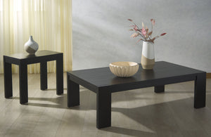 Safavieh NIKOLE Rectangle Wood Accent Table - Modern Minimalist Design for Stylish Living Spaces and Offices Black SFV1319A