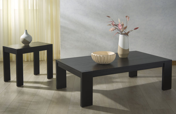 Safavieh NIKOLE Rectangle Wood Accent Table - Modern Minimalist Design for Stylish Living Spaces and Offices Black SFV1319A