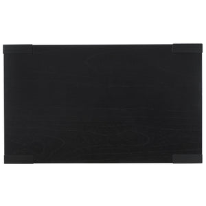 Safavieh Nikole Rectangle Wood Accent Table - Elegant Mahogany & Mindy Veneer Design For Modern Living Spaces Black 100% Wood Sfv1319a