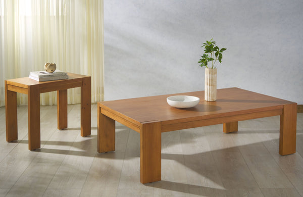 Safavieh NIKOLE Rectangle Wood Accent Table - Modern Minimalist Design for Stylish Living Spaces and Offices Natural SFV1319B