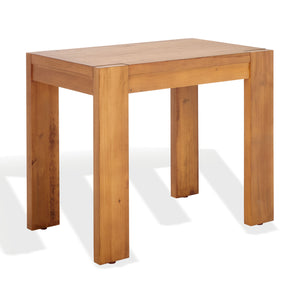 Safavieh Nikole Rectangle Wood Accent Table - Elegant Mahogany & Mindy Veneer Design For Modern Living Spaces Natural 100% Wood Sfv1319b