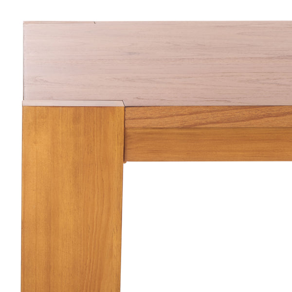 Safavieh Nikole Rectangle Wood Coffee Table - Elegant Mahogany Design For Modern & Rustic Living Spaces Natural 100% Wood Sfv1320b