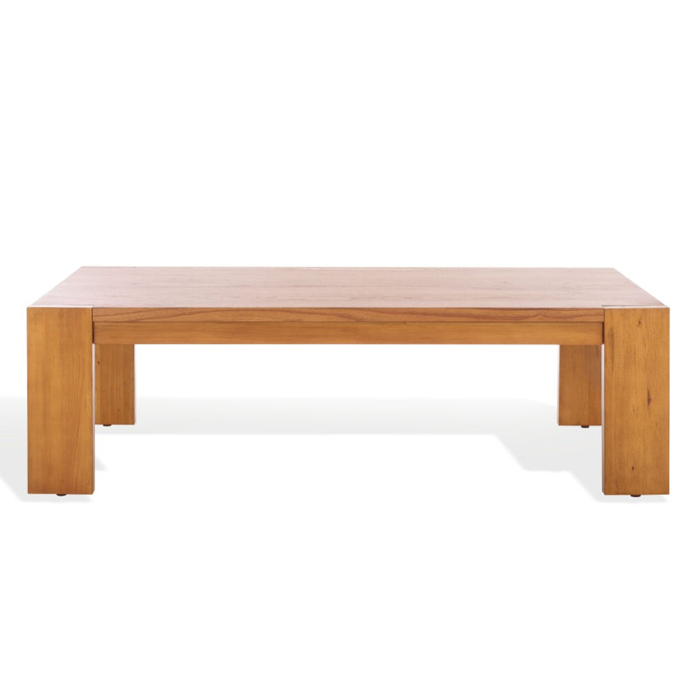 Safavieh NIKOLE Rectangle Wood Coffee Table - Timeless Elegance for Modern Living Room Spaces and Decor Natural SFV1320B