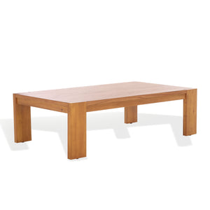 Safavieh Nikole Rectangle Wood Coffee Table - Elegant Mahogany Design For Modern & Rustic Living Spaces Natural 100% Wood Sfv1320b