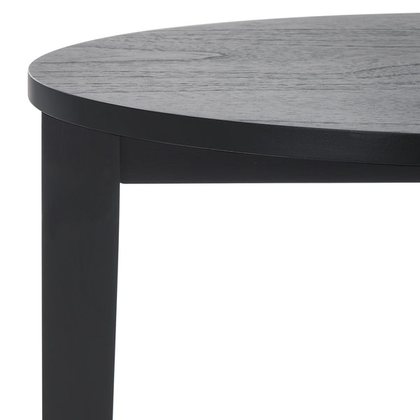 Safavieh Leonardi Oval Wood Accent Table - Sophisticated Mahogany Design For Modern Home Decor And Style Black 100% Wood Sfv1321a