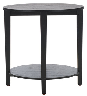 Safavieh Leonardi Oval Wood Accent Table - Sophisticated Mahogany Design For Modern Home Decor And Style Black 100% Wood Sfv1321a