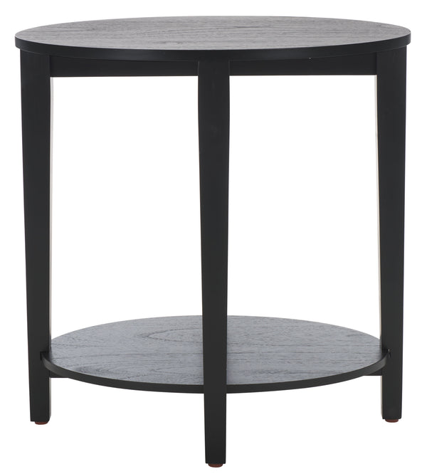 Safavieh Leonardi Oval Wood Accent Table - Sophisticated Mahogany Design For Modern Home Decor And Style Black 100% Wood Sfv1321a
