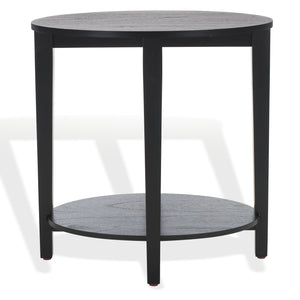 Safavieh Leonardi Oval Wood Accent Table - Sophisticated Mahogany Design For Modern Home Decor And Style Black 100% Wood Sfv1321a