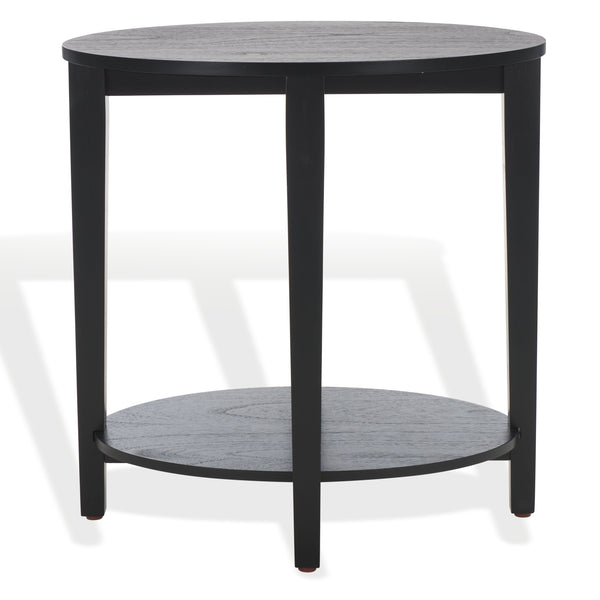 Safavieh Leonardi Oval Wood Accent Table - Sophisticated Mahogany Design For Modern Home Decor And Style Black 100% Wood Sfv1321a