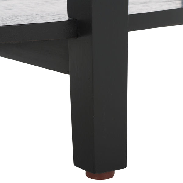 Safavieh Leonardi Oval Wood Accent Table - Sophisticated Mahogany Design For Modern Home Decor And Style Black 100% Wood Sfv1321a