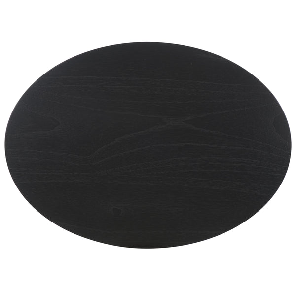 Safavieh Leonardi Oval Wood Accent Table - Sophisticated Mahogany Design For Modern Home Decor And Style Black 100% Wood Sfv1321a