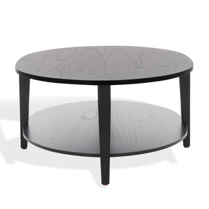 Safavieh Leonardi Oval Wood Coffee Table - Elegant Mahogany Centerpiece For Modern Living Room Decor Black 100% Wood Sfv1322a