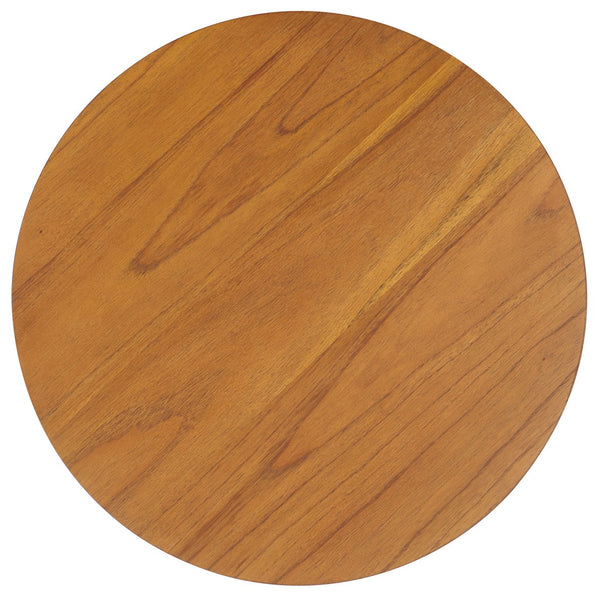 Safavieh Leonardi Round Wood Accent Table - Elegant Mahogany Design For Stylish Home Décor & Durability Natural 100% Wood Sfv1323b