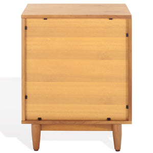 Safavieh Roseanne Banana Stem Nightstand With Drawer – Exquisite Craftsmanship For Stylish Bedroom Decor Natural 100% Wood Sfv1325b