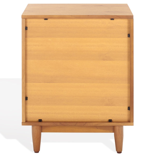 Safavieh Roseanne Banana Stem Nightstand With Drawer – Exquisite Craftsmanship For Stylish Bedroom Decor Natural 100% Wood Sfv1325b