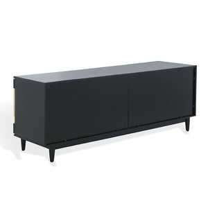 Safavieh ROSEANNE Banana Stem Sideboard and TV Stand - Artisanal Design with Elegant Storage for Modern Living Black / Natural SFV1326A