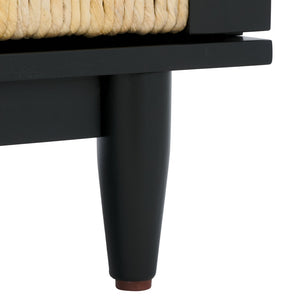 Safavieh ROSEANNE Banana Stem Sideboard and TV Stand - Artisanal Design with Elegant Storage for Modern Living Black / Natural SFV1326A
