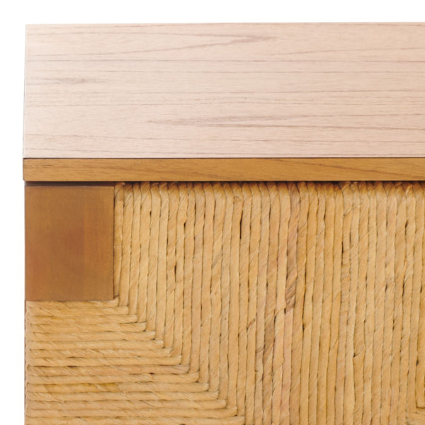 Safavieh ROSEANNE Banana Stem Sideboard and TV Stand - Artisanal Design with Elegant Storage for Modern Living Natural SFV1326B
