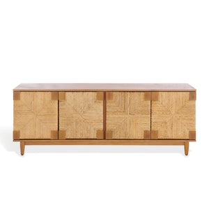 Safavieh ROSEANNE Banana Stem Sideboard and TV Stand - Artisanal Design with Elegant Storage for Modern Living Natural SFV1326B