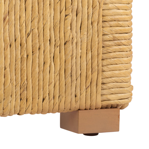 Safavieh Glenburg Banana Stem Queen Bed In Natural - Elegant, Eco-friendly Design For Stylish Bedrooms Natural Wood ,Banana Stem Sfv1327a-q-2bx