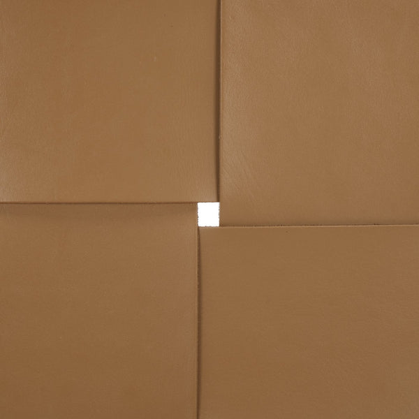 Safavieh Devnie Woven Leather Bench - Elegant Minimalist Seating With Handcrafted Top Grain Leather Design Brown ,Natural Wood ,Leather Sfv1600b