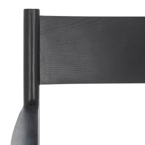 Safavieh Devnie Woven Leather Dining Chair - Elegant Design With Comfort & Quality For A Stylish Dining Space Black Wood ,Leather Sfv1602a