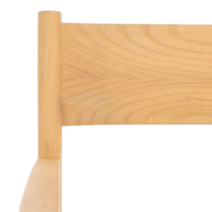 Safavieh Devnie Woven Leather Dining Chair - Elegant Design With Comfort & Quality For A Stylish Dining Space Tan ,Natural Wood ,Leather Sfv1602c