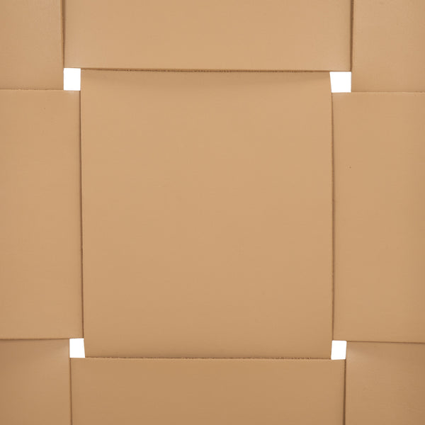 Safavieh Devnie Woven Leather Dining Chair - Elegant Design With Comfort & Quality For A Stylish Dining Space Tan ,Natural Wood ,Leather Sfv1602c