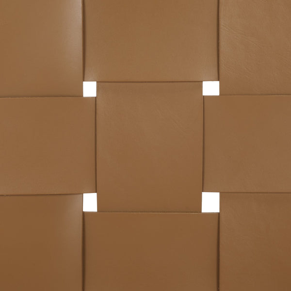 Safavieh Devnie Woven Leather Counter Stool - Elegant Solid Sungkay Wood Design For Chic Modern Interiors Brown ,Natural Wood ,Leather Sfv1603b