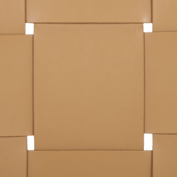 Safavieh Devnie Woven Leather Counter Stool - Elegant Solid Sungkay Wood Design For Chic Modern Interiors Tan ,Natural Wood ,Leather Sfv1603c