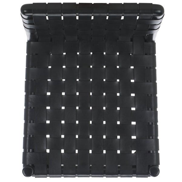 Safavieh Jeremiah Woven Leather Counter Stool – Luxurious Craftsmanship With Timeless Elegance For Any Space Black Wood ,Leather Sfv1606a