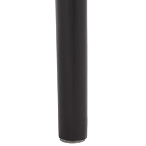 Laylie Rattan And Boucle Counter Stool — All-Black Modern Comfort With Solid Wood Frame, 36.6"H