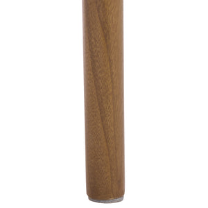 Laylie Rattan And Boucle Counter Stool — All-Black Modern Comfort With Solid Wood Frame, 36.6"H