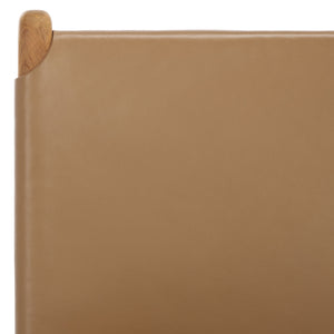 Safavieh Cassaphina Leather Dining Chair – Elevate Your Dining Experience With Exquisite Comfort & Style Brown ,Natural Wood ,Leather Sfv1610b-set2