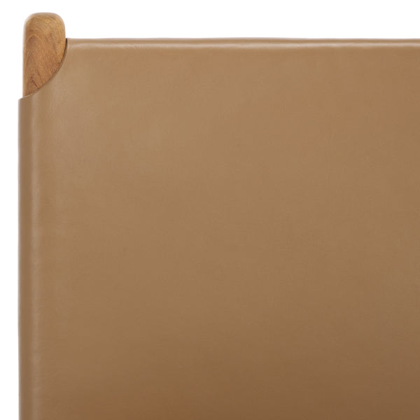 Safavieh Cassaphina Leather Dining Chair – Elevate Your Dining Experience With Exquisite Comfort & Style Brown ,Natural Wood ,Leather Sfv1610b-set2