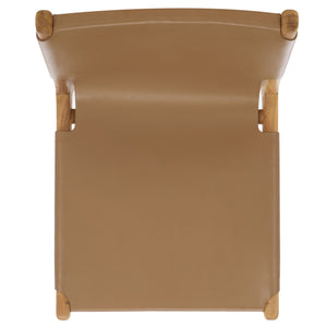 Safavieh Cassaphina Leather Dining Chair – Elevate Your Dining Experience With Exquisite Comfort & Style Brown ,Natural Wood ,Leather Sfv1610b-set2