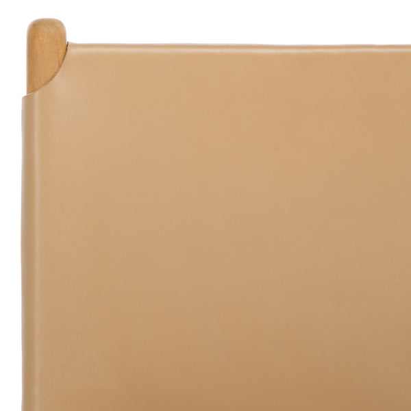 Safavieh Cassaphina Leather Dining Chair – Elevate Your Dining Experience With Exquisite Comfort & Style Tan ,Natural Wood ,Leather Sfv1610c-set2