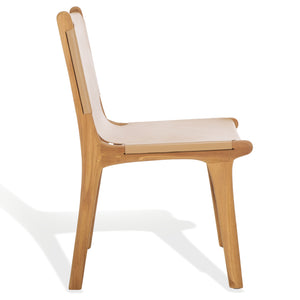 Safavieh Cassaphina Leather Dining Chair – Elevate Your Dining Experience With Exquisite Comfort & Style Tan ,Natural Wood ,Leather Sfv1610c-set2
