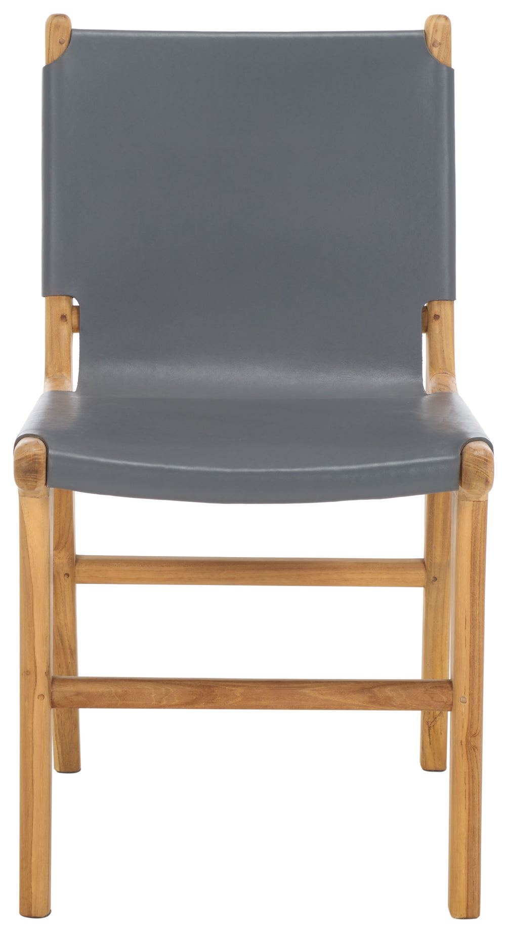 Safavieh Cassaphina Leather Dining Chair – Elevate Your Dining Experience With Exquisite Comfort & Style Grey ,Natural Wood ,Leather Sfv1610d-set2