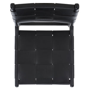 Safavieh Cassaphina Woven Leather Dining Chair – Elevate Your Space With Stylish Comfort And Timeless Elegance Black Wood ,Leather Sfv1611a-set2