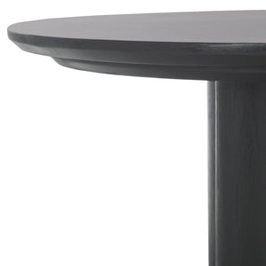 Safavieh BARNARD Oval Wood Coffee Table - Elegant Rubberwood Centerpiece for Modern Living Room Style Black SFV1701A