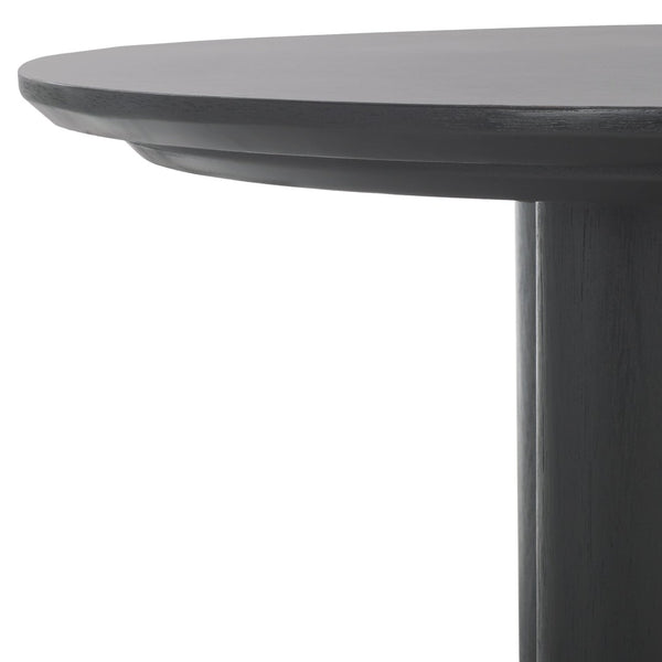 Safavieh BARNARD Oval Wood Coffee Table - Elegant Rubberwood Centerpiece for Modern Living Room Style Black SFV1701A